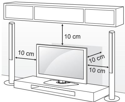 LG 50PB690V - Montage auf einem Tisch - 1