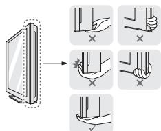 LG 55B6V, 55C6V, 65B6V, 65C6V, 65G6V - Anheiten und bewegen des TV-Gerätes - 2