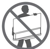 LG 55B6V, 55C6V, 65B6V, 65C6V, 65G6V - Anheiten und bewegen des TV-Gerätes - 1