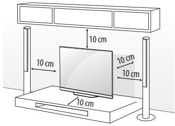 LG 55C6V - Mounting on a table - 1