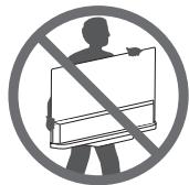 LG 55C6V - Lifting and moving the TV - 1