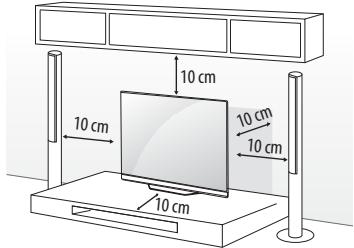 LG 55C6V - Op een tafelblad plaatsen - 1