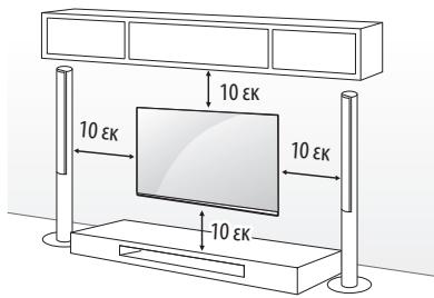 LG 55C7V,  O55B7V,  O65B7V - Eπιθία τοποθέτηση - 1