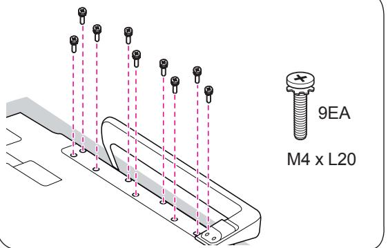 LG 55EA9709 - Attaching the stand - 4