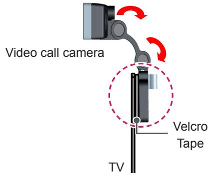 LG 55EA9709 - Attaching the Video Call Camera - 2