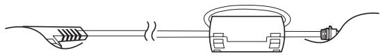 LG 55EA9709 - How to use the ferrite core - 1