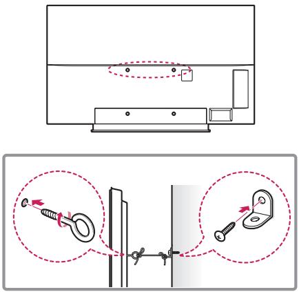 LG 55EF950V, 65EF950V - Fissaggio della TV alla parete - 1