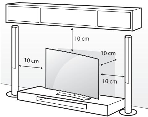 LG 55EG960V, 65EG960V - Montaje en una mesa - 1