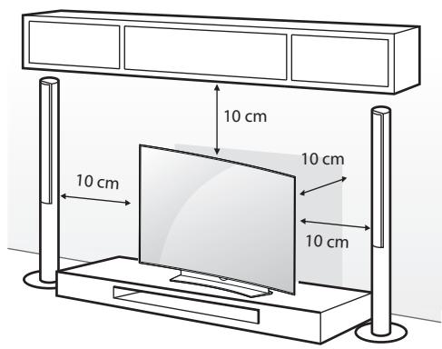 LG 55EG960V,  65EG960V - Mounting on a table - 1