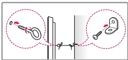LG 55EG960V,  65EG960V - Securing the TV to a wall - 2