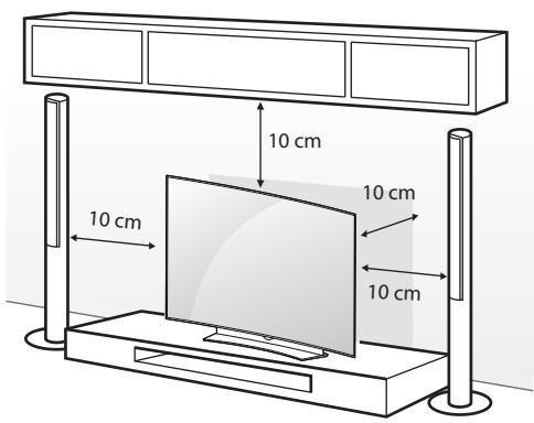 LG 55EG960V, 65EG960V - Op een tafelblad plaatsen - 1
