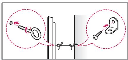 LG 55EG960V, 65EG960V - Befestigen des TV-Gerätes an einer Wand - 2