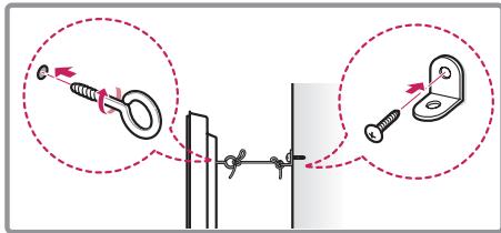 LG 55LB561V - Securing the TV to a wall - 2