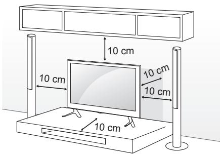 LG 55LB5820 - Installation sur une table - 1