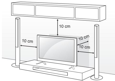 LG 55LB620V - Installation sur une table - 1