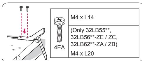 LG 55LB620V - Attaching the stand - 2