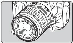 CANON EOS 400D - Positionnez le selectable de mode de mise au point de l'objectif sur <AF> (autofocus). - 1