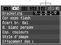 CANON EOS 400D - MENU bracketing d'exposition auto - 1