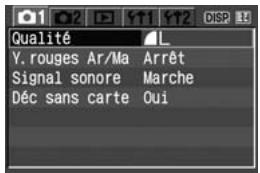 CANON EOS 400D - Écran du menu - 1