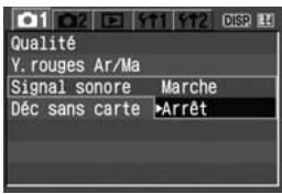 CANON EOS 400D - Menu désactivation du signal sonore - 1