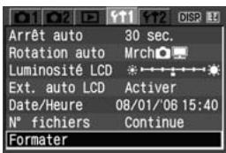CANON EOS 400D - MENU formatage de la carte CF - 2