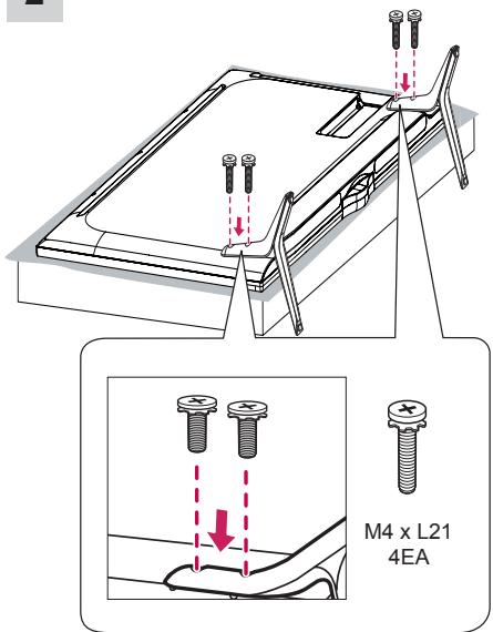 LG 55UB820V - Attaching the stand - 4