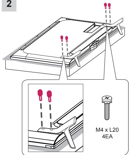 LG 55UB820V - Attaching the stand - 2