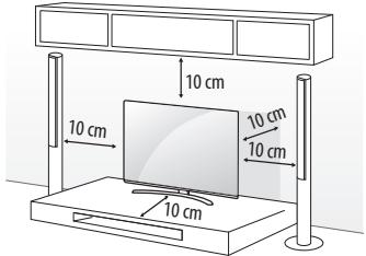 LG 55UH605V - Montage auf einem Tisch - 1