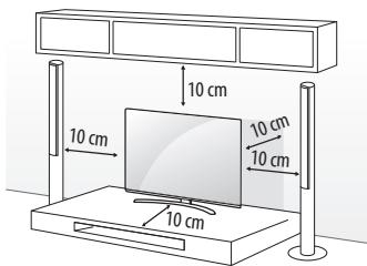 LG 55UH605V - Installation sur une table - 1