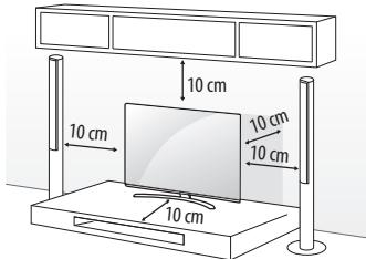 LG 55UH605V - Montagem numa mesa - 1