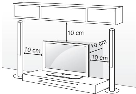 LG 60PB560V - Montage auf einem Tisch - 1