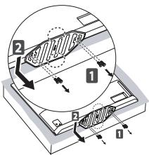 LG 65C7V,  55C7V - Fixation du support mural - 4