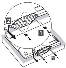 LG 65C7V,  55C7V - Mounting on a wall - 4