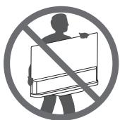 LG 65C7V,  55C7V - Lifting and moving the TV - 1