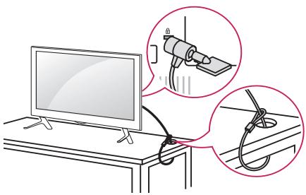 LG 65LB730V - Het Kensington-veiligheidssysteme gebruiken - 1