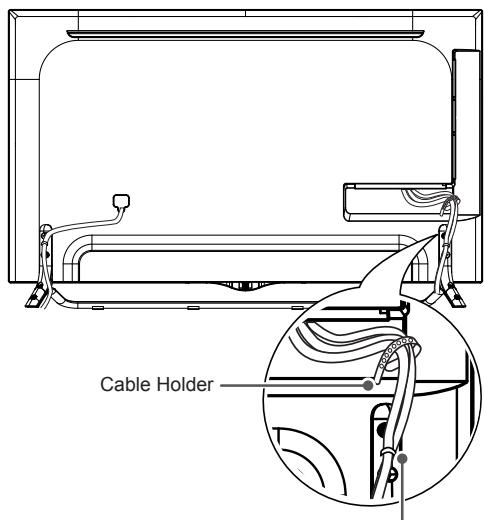 LG 65UB950V - Tidying cables - 1