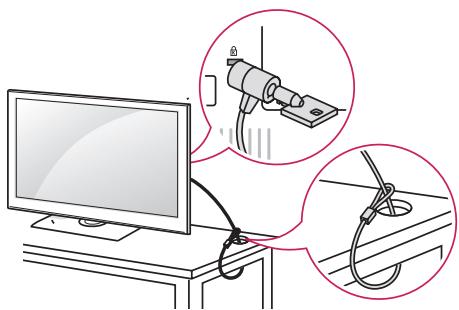 LG 65UB950V - Het Kensington-veiligheidssysteme gebruiken - 1