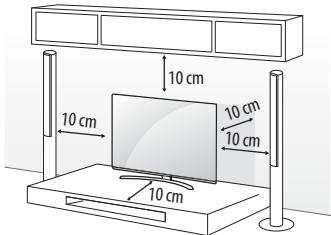 LG 65UH661V - Montage auf einem Tisch - 1