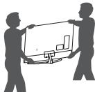 LG 65UH661V - Lifting and moving the TV - 3
