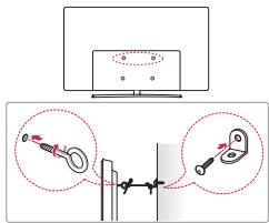 LG 65UH661V - Befestigen des TV-Gerätes an einer Wand - 1