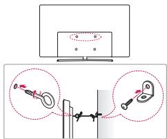 LG 65UH850V - Securing the TV to a wall - 1