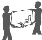 LG 65W7 - Lifting and moving the TV - 3