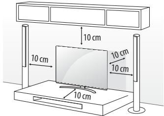 LG 65W7 - Op een tafelblad plaatsen - 1