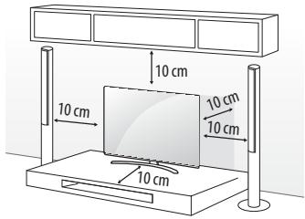 LG 65W7 - Mounting on a table - 1