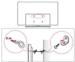 LG 65W7 - Befestigen des TV-Gerätes an einer Wand - 1