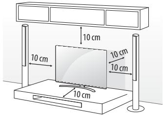 LG 65W7 - Montaje en una mesa - 1