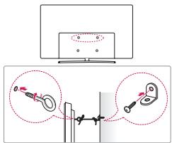 LG 65W7 - Fixar a TV numa parede - 1