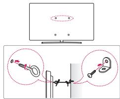 LG 75SJ955V - Securing the TV to a wall - 1