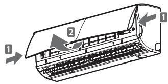 LG E12EL - Operating the air conditioner without the remote control - 1