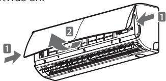 LG E12EL - Öffnen Sie die Frontblende. - 1